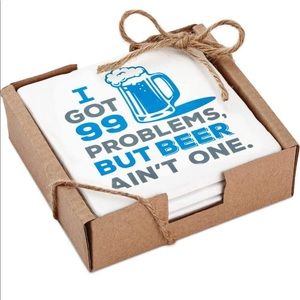 Beer Appreciation Ceramic Coaster Set New Gift